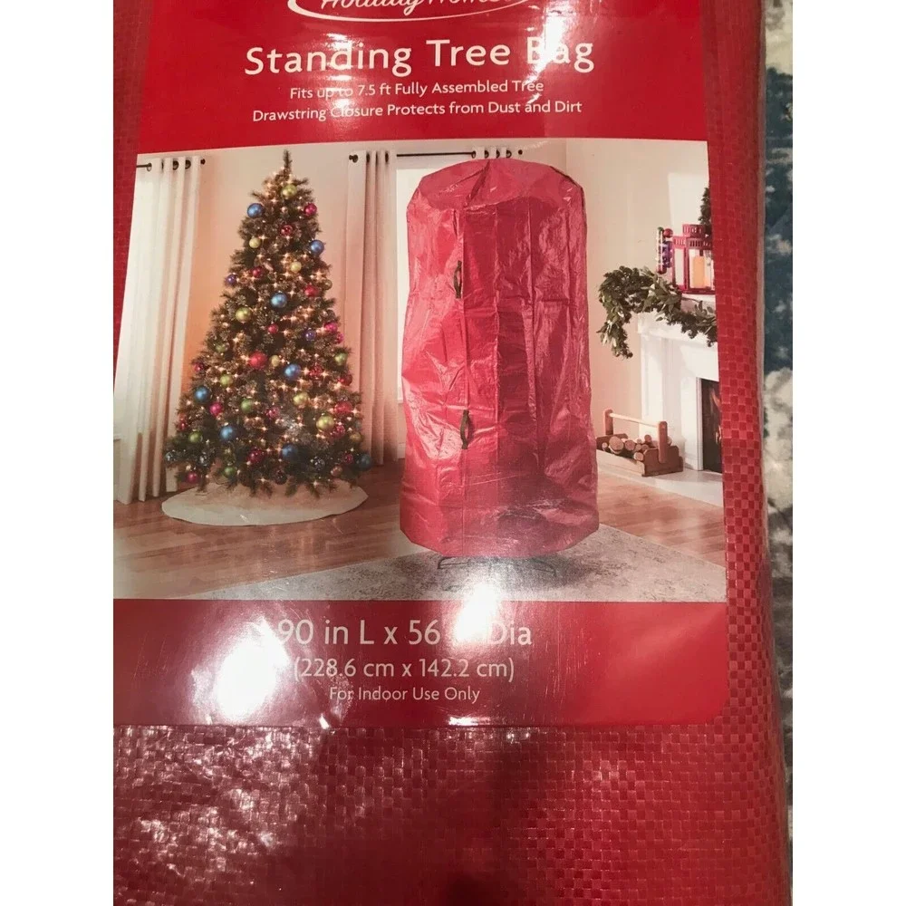 Holiday Home Commercial Heavy Duty Standing Christmas Tree Storage Bag 90L 65Dia
